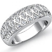 0.50 Ct Round Diamond Antique Half Wedding Ring Band W Gold