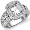 0.75 CT Round Diamond Antique Engagement Ring W Gold