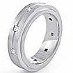 0.75CT Princess Diamond Men's Eternity Wedding Band W Gold