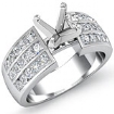 1 CT Princess & Round Diamond Engagement Ring W Gold