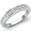0.75 CT Princess Diamond Wedding Band 14k W Gold