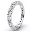 1.25 Ct. Round Diamond Eternity Wedding Band in 14k W Gold
