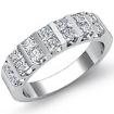 1.13 Ct. Princess Diamond Women Wedding Ring in 14k W Gold