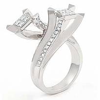 1 Ct Princess Round Diamond Engagement Anniversary Ring W Gold