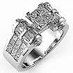 2.60 Ct. Princess & Baguette Diamond Wedding Anniversary Ring