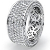 4Ct Wedding Eternity Band Diamond Anniversary Ring Gold