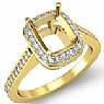 Round Diamond Semi Mount Engagement Ring 14k Gold Yellow (0.5Ct. tw.)