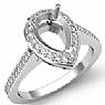 0.50 CT Round Diamond Semi Mount Engagement Ring W Gold