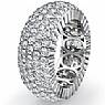 4 Ct Round Pave Diamond Eternity Anniversary Ring Band W Gold