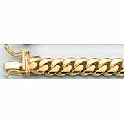14K Yellow Gold Miami Cuban Men Solid Chain 7.1mm 76.6gm