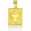 14k Yellow Gold Charm 1st Primera Comunion Pendant 2.4g