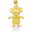 14k Yellow Gold Charm Little Girl Pendant 2.1g