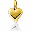 14K Yellow Gold Puffed Heart Charm Pendant 2g