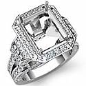 2.40CT Round Diamond Semi Mount Engagement Ring White G