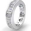 3 CT Baguette Diamond Channel Eternity Wedding Ring W Gold