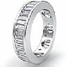 3 CT Baguette Diamond Channel Eternity Wedding Ring W Gold
