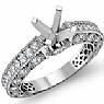 0.90Ct Antique Diamond Engagement Ring Millgrin Setting 14k W Gold