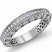 1.05Ct Antique Diamond Wedding Matching Band 14k W Gold Ring