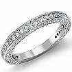 1.35Ct Round Pave Set Diamond Wedding Matching Band 14k Gold Ring