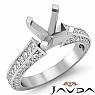 1 Ct Diamond Solitaire Engagement Round Semi Mount Ring Setting 14k White Gold