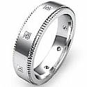 0.40Ct Princess Men Diamond Eternity Wedding Band 14k White Gold