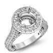 2.1Ct Vintage Diamond Engagement Ring Round Setting 14k Gold