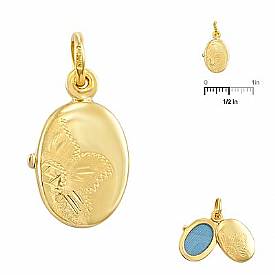 3 Gram 14k Yellow Gold Italian Locket