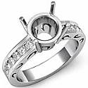 0.50 Ct Round Diamond Engagment Ring Antique Setting W Gold