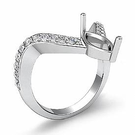 0.35Ct Diamond Fashion Engagement Ring Marquise Setting W Gold