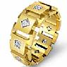 Eternity Wedding Ring 14k Gold Yellow Mens Diamond Band (1Ct. tw.)