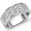 1.50 CT Princess Baguette Diamond Women Wedding Ring 14k Gold