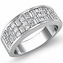 1.50 CT Princess Baguette Diamond Women Wedding Ring 14k Gold