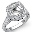 1.30 Ct Round Diamond Semi Mount Engagement Ring W Gold