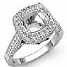 1.30 Ct Round Diamond Semi Mount Engagement Ring W Gold