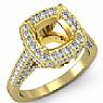 Round Diamond Semi Mount Engagement Ring14k Gold Yellow (1.3Ct. tw.)