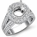 2Ct Round Diamond Engagement Ring Vintage Setting 14k W Gold