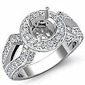 1.40 Ct Vintage Diamond Engagement Ring Round Setting 14k Gold