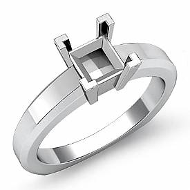 Princess Diamond Engagement Ring 14k White Gold