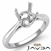 4g Round Diamond Solitaire Engagement 4 Prong Setting Ring 14k W Gold Semi Mount