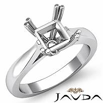 4g Diamond 4 Prong Solitaire Engagement Ring Setting 14k White Gold Semi Mount
