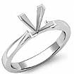Princess Diamond Classic Solitaire Engagement Setting Ring 14k W Gold