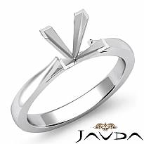 4.5g Princess SemiMount Diamond Solitaire Engagement Setting Ring 18k Gold White