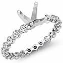 .40Ct Bezel Set Round Diamond Engagement Ring 14k W Gold