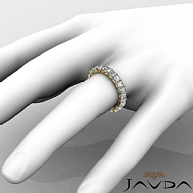 Asscher Cut Diamond Eternity Wedding Band 14k Gold (3.55Ct. tw.)