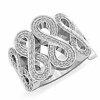 1.20 CT Round Diamond Fashion Anniversary Ring 14k Gold Band