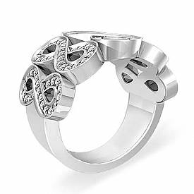 1.20 CT Round Diamond Fashion Anniversary Ring 14k Gold Band