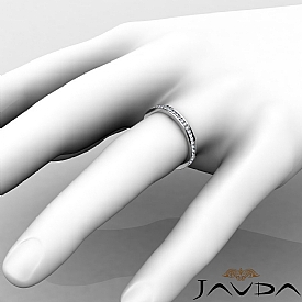 0.70 Ct. Round Diamond Women Eternity Band in 14k W Gold