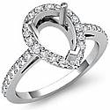 0.45 ct Round Cut Diamond Engagement Ring White Gold