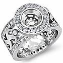 1.30 ct Oval Diamond Anitque Designer Engagement Ring Gold