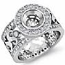1.30 ct Oval Diamond Anitque Designer Engagement Ring Gold